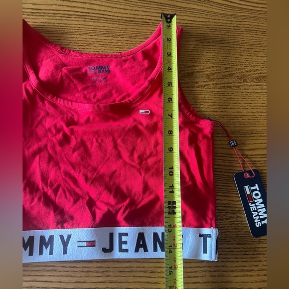 Tommy Hilfiger Red Sportsbra Top XS NWT - Picture 5 of 6